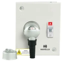 Havells 30A Plug &a; Socket Board Enclosure With 3 Pole &a; Earth Metal, DHDPUTN030