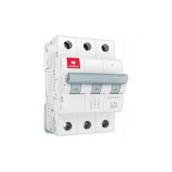 Havells Euro-II 10A Three Pole C Curve MCB, DHMGCTPF010