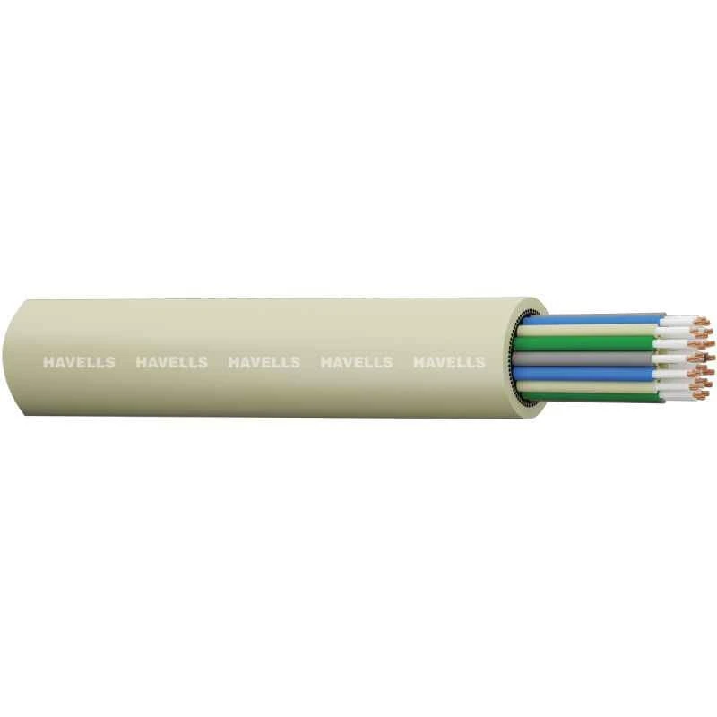 Havells 0.5mm 3 Pair Unarmoured ATC 90m Telecom Switch Board Cable, WHTTATEA3P50 3 Havells 0.5mm 3 Pair Unarmoured ATC 90m Telecom Switch Board Cable, WHTTATEA3P50