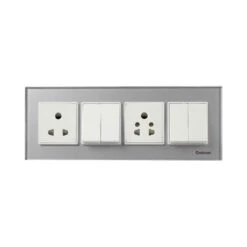 Havells Murano 8 Module Cover Plate, ACMPGCSH08