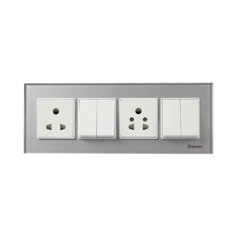 Havells Murano 8 Module Cover Plate, ACMPGCSH08 3 Havells Murano 8 Module Cover Plate, ACMPGCSH08