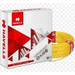 HavellsLife Shield WHFNZNYF11X5 HFFR Insulated Flexible Cable Single Core 1.5 Sq. Mm 200m - Yellow