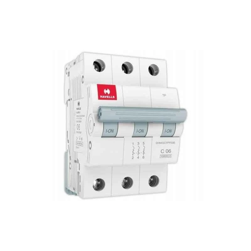 Havells EURO-II 32A C Curve TP MCB, DHMGCTPF032 (Pack Of 4) 3 Havells EURO-II 32A C Curve TP MCB, DHMGCTPF032 (Pack Of 4)
